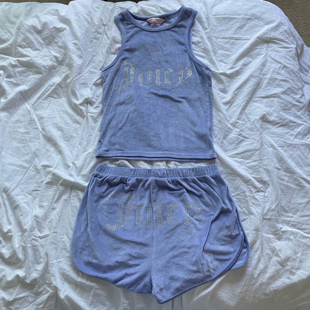 Vintage Y2K Juicy Couture Lavender Velour PJ Set